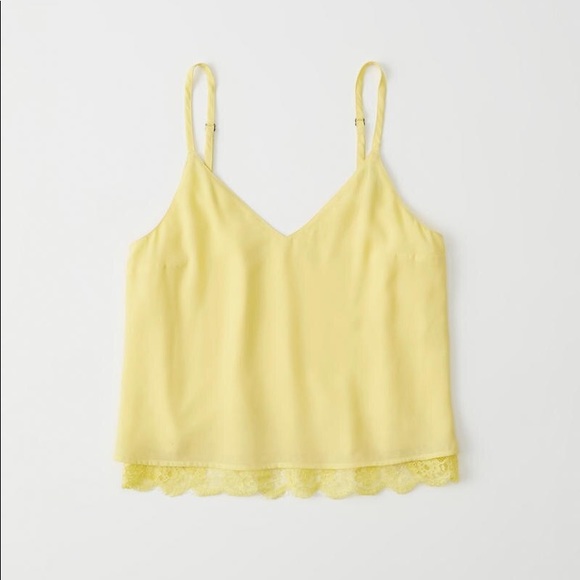 Abercrombie & Fitch SWING LACE-TRIM CAMI - Picture 3 of 3